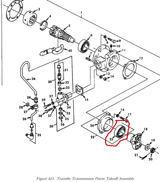 Dichtring Nebenantrieb Wrecker M62, M816, M246