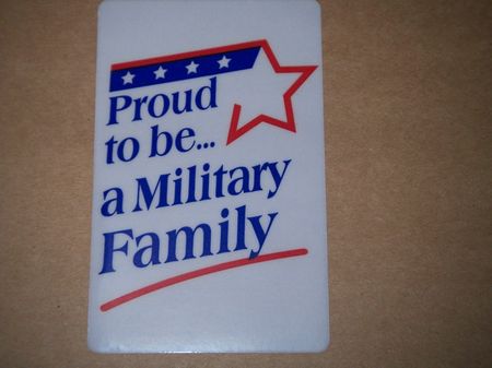 Aufkleber: Proud to be A Military Family