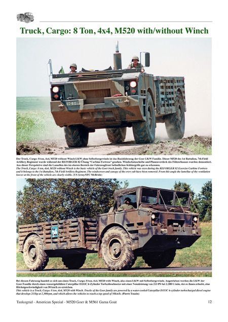 Tankograd Heft 3018 M561 Gama Goat - M520 Goer