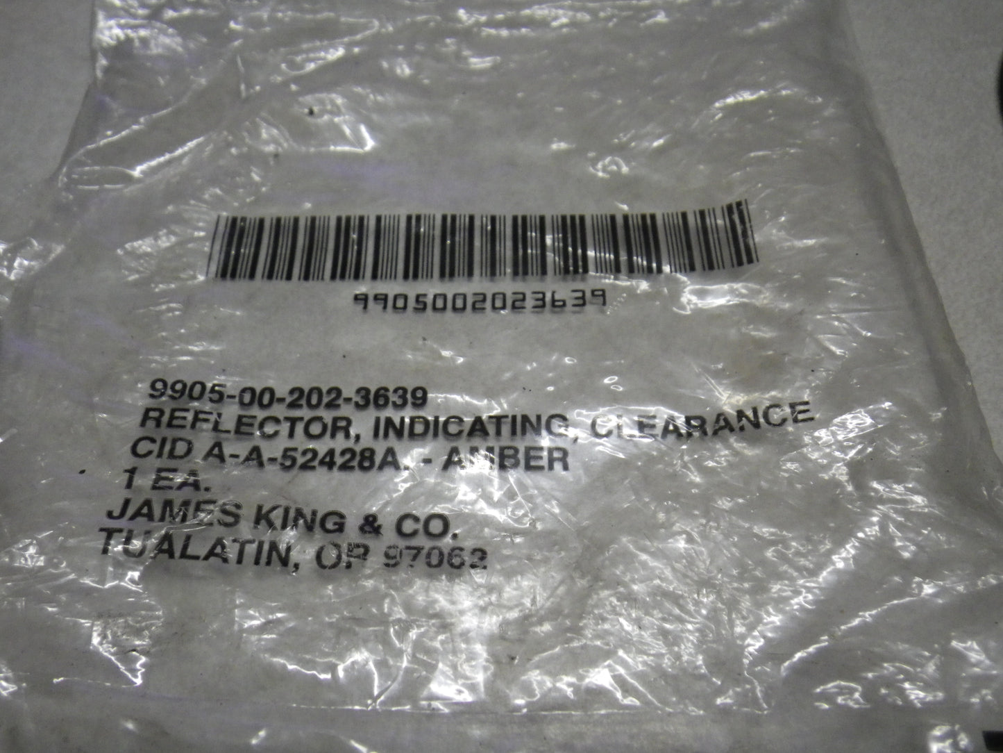 Reflektor M-Serie Fahrzeuge US ARMY ORANGE / reflector amber US ARMY 9905-00-202-3639 (Kopie)