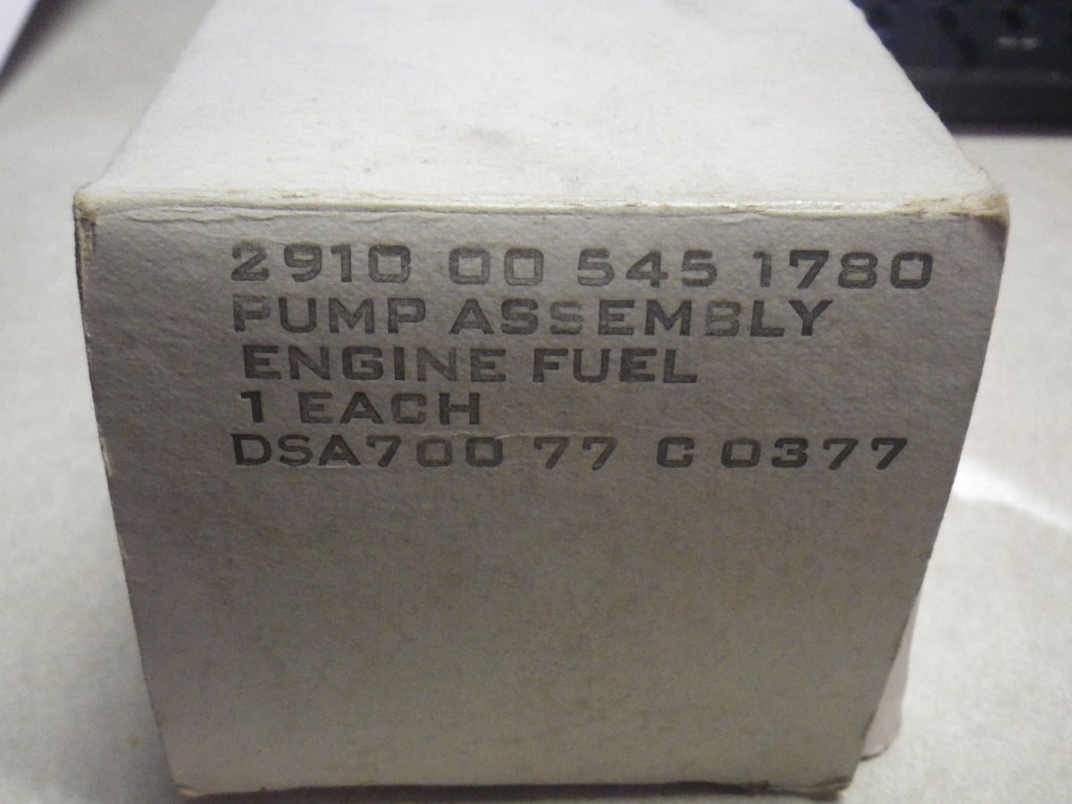 Benzinpumpe 2910-00-545-1780, Fuel pump US army