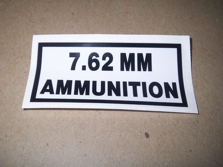 Aufkleber: 7.62mm Ammunition