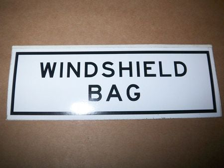 Aufkleber Windshield Bag
