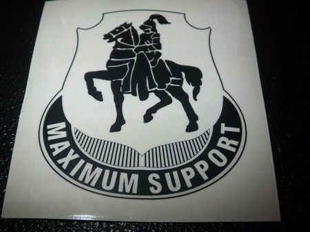 Aufkleber "Maximum Support" schwarz