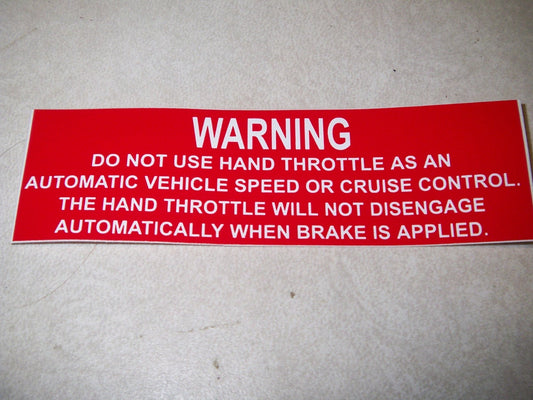 Aufkleber "Throttle" HMMWV