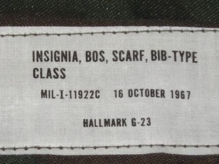 Branch of Service Scarf, Vietnamtime, Camouflage 1967