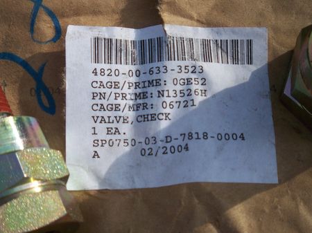 Rückschlagventil Druckluft Bremse M35