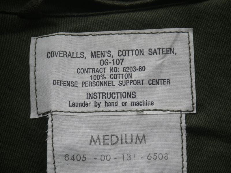 Coverall Mechanics MEDIUM, oliv, NEU