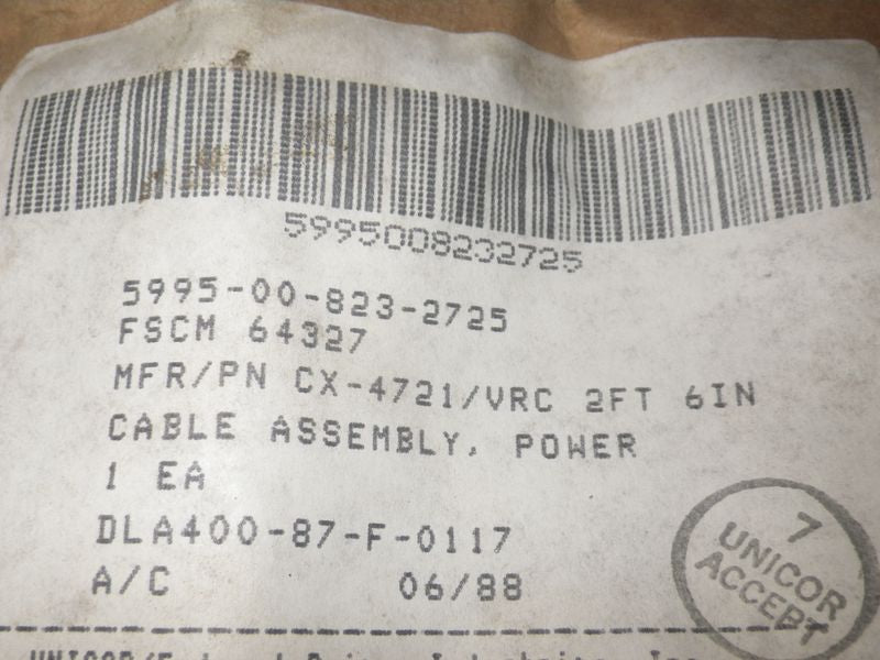 CX-4721/VRC Kabel 75cm FUNK US ARMY