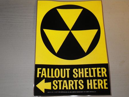 Aufkleber Fallout Shelter, Kalter Krieg / Cold War  US ARMY