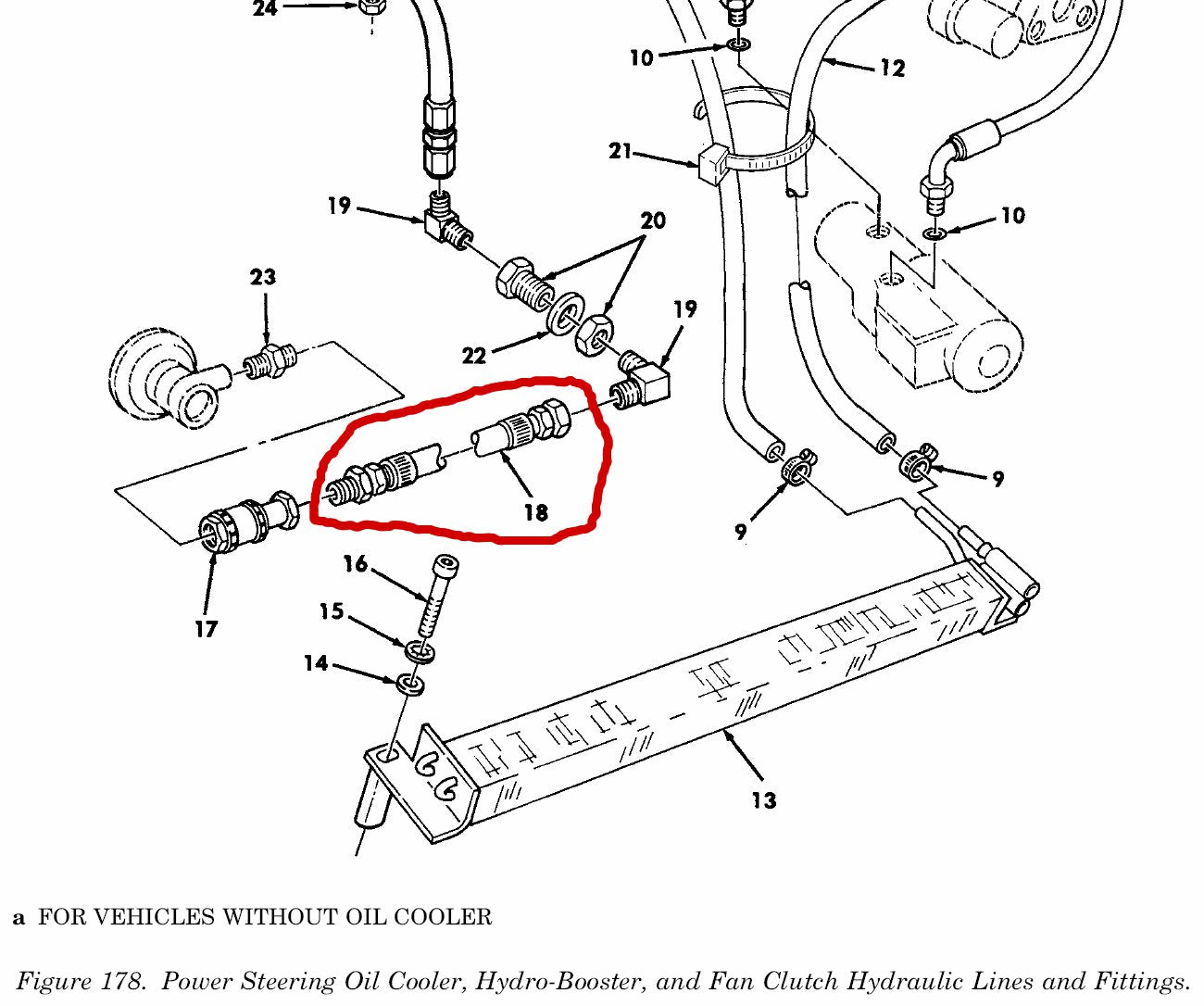 Schlauch Fan Clutch HMMWV M998, US ARMY