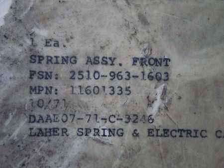 Federpaket Vorderachse M35