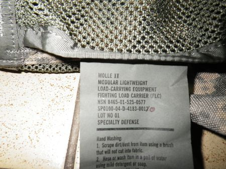 MOLLE II FLC Vest, US ARMY ACU/UCP