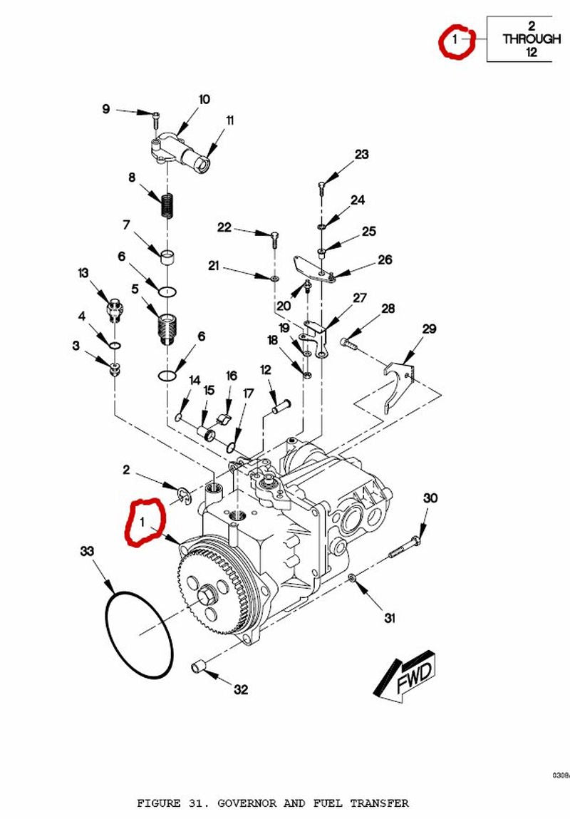Governor Diesel Engine Speed LMTV M1078 Series 2,5ton