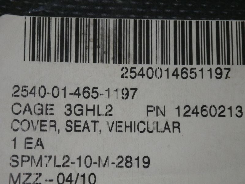 Abdeckung Sitzmechanik Fahrersitz HMMWV