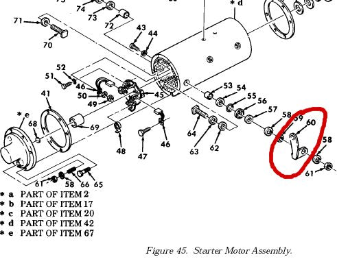 Massebügel Anlasser HMMWV, M998 US ARMY