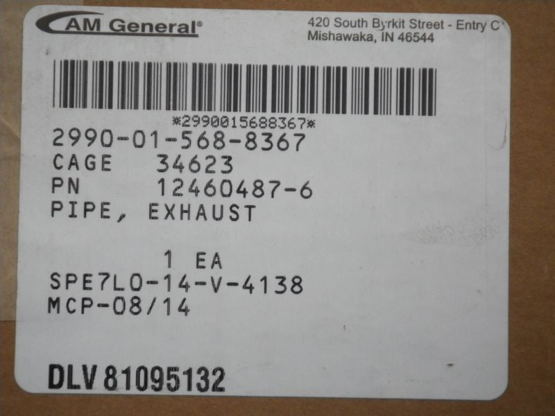 Auspuffrohr nach Turbo HMMWV A2 6,5L TD, ECV