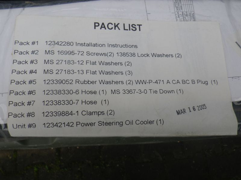 Ölkühlerkit Servolenkung HMMWV