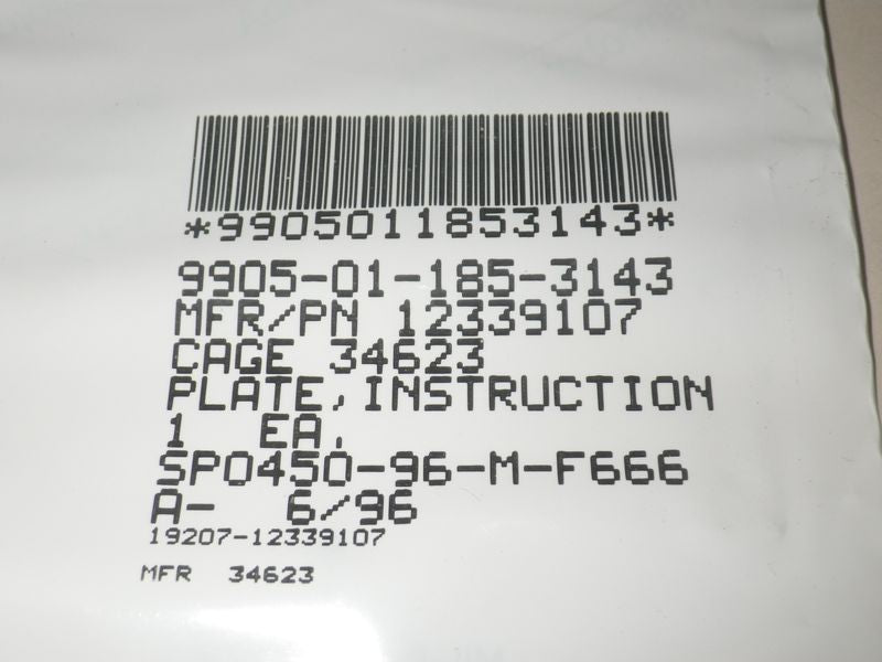 Hinweisschild Batterieverkabelung HMMWV