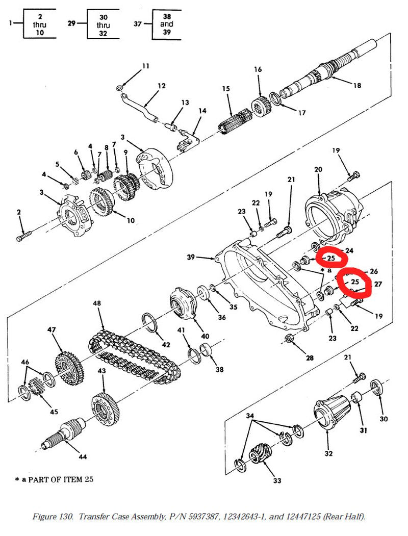 Verschlussstopfen am Verteilergetriebe HMMWV