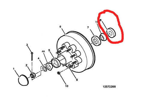 Dichtring Achse HMMWV Trailer M1101 + M1102