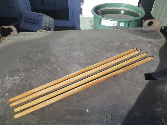 Holzstangen Satz für Moskitonetz am Feldbett US ARMY