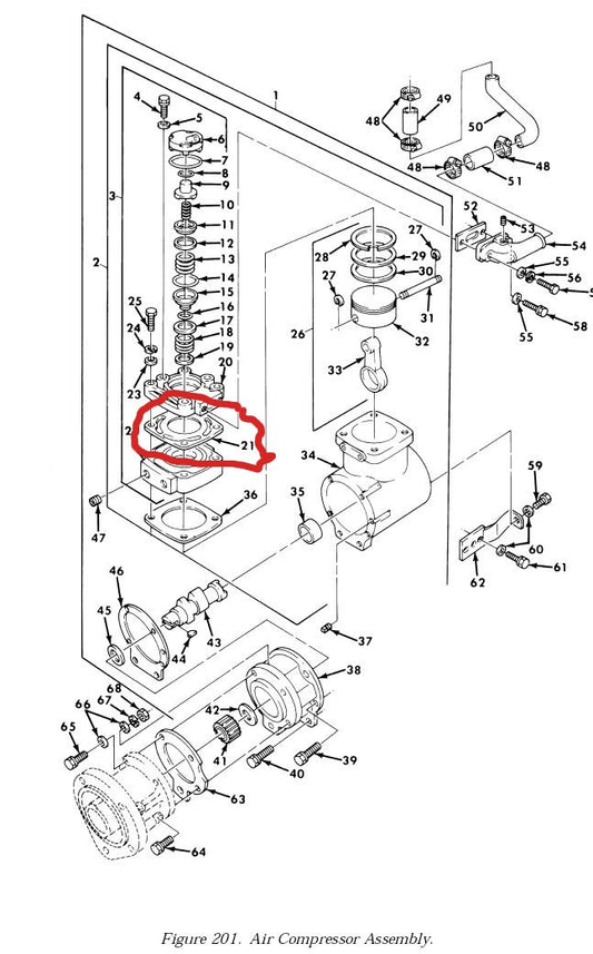 Dichtung Luftkompressor 5 ton Trucks
