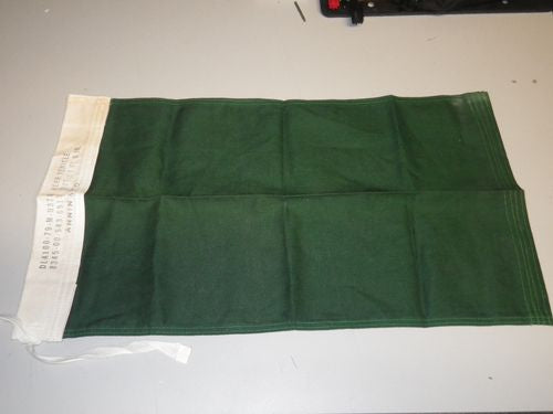 Fahrzeug Konvoi Flagge Grün, letztes Fahrzeug