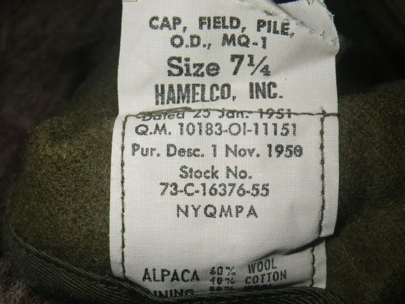 Pile Cap US Army Korea M-1951, Cold War NEU M-Q1