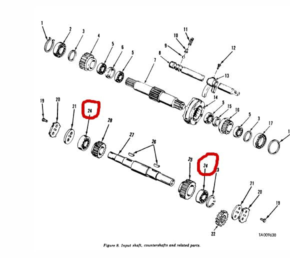 Lagerschale Kegelrollenlager TIMKEN 49522 , M35 Getriebe US ARMY