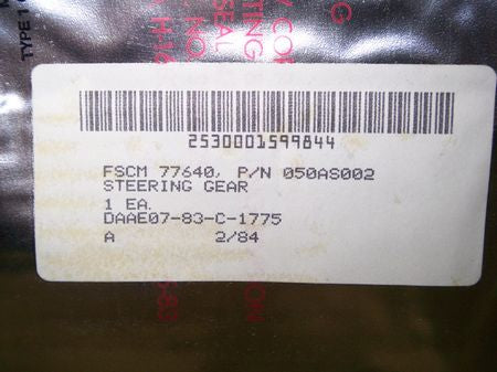 Lenkgetriebe M151 A2, Steering gear
