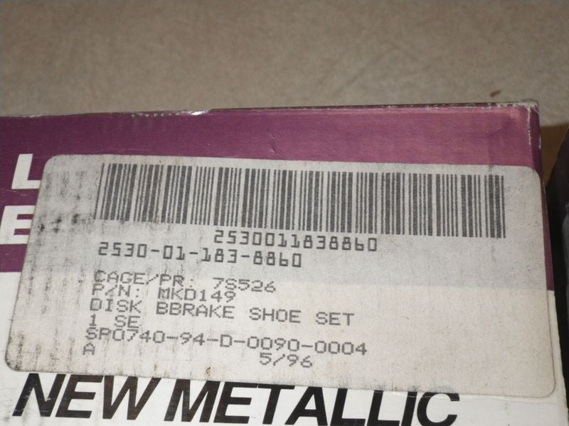 Bremsbelagsatz Vorne Chevy Pick Up K30