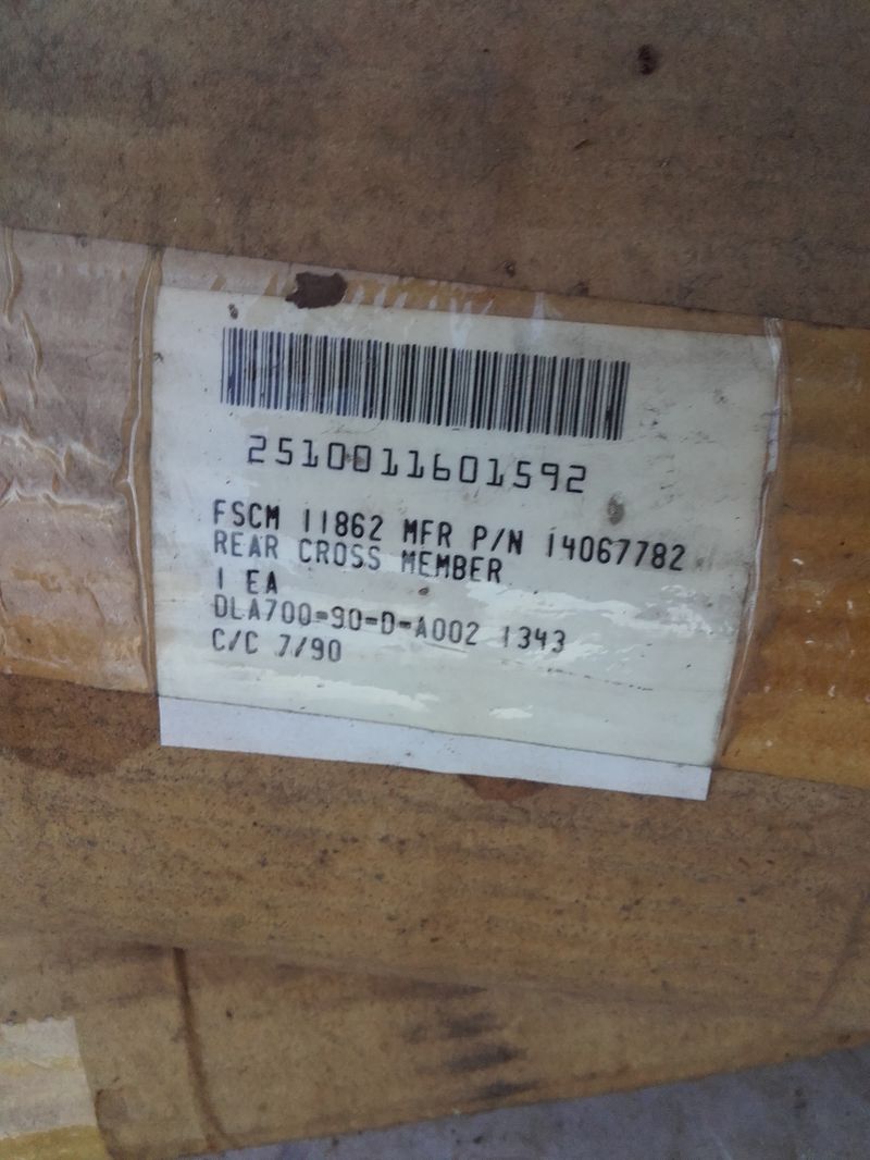 Querträger Rahmen hinten M1009 CUCV Chevy Blazer K5