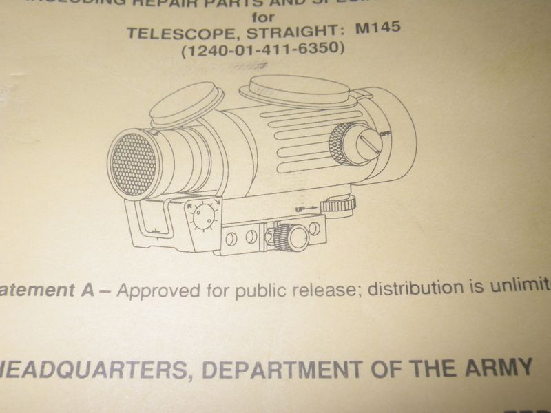 Bedienungsanleitung M145 Telescope TM 9-1240-415-13&P