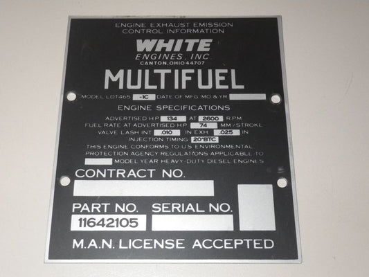Datplate Multifuel LDT465 Motor WHITE