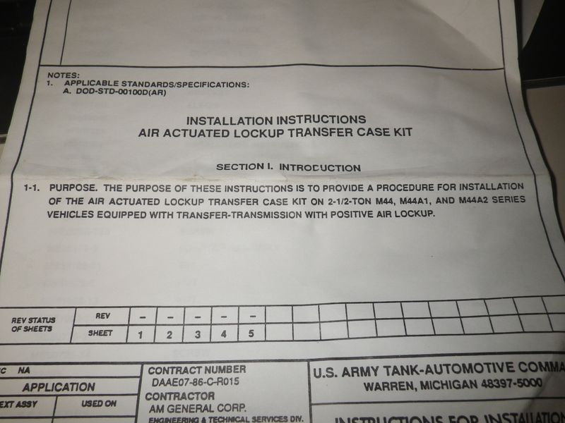 Nachrüst Satz Allrad Vorderachse M35A2, 2,5 ton Truck