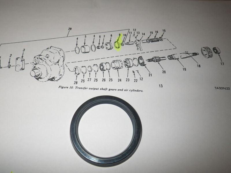 Dichtring Verteilergetriebe M35, M52 + M800 Series
