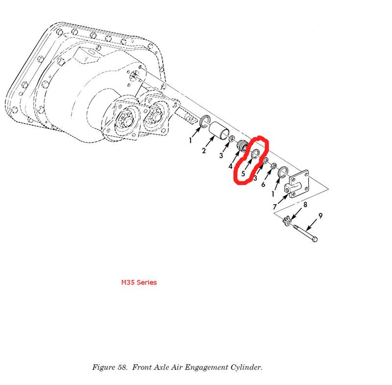 Dichtring Verteilergetriebe M35, M52 + M800 Series