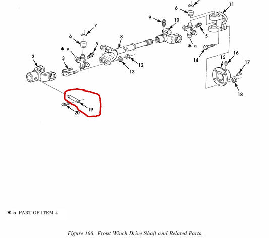 Scherstift Seilwinde M35 REO 2,5 ton Truck