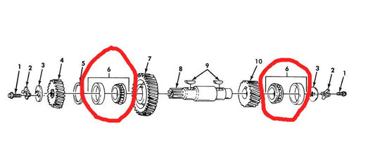 Lager Welle Verteilergetriebe M800 Serie 5ton