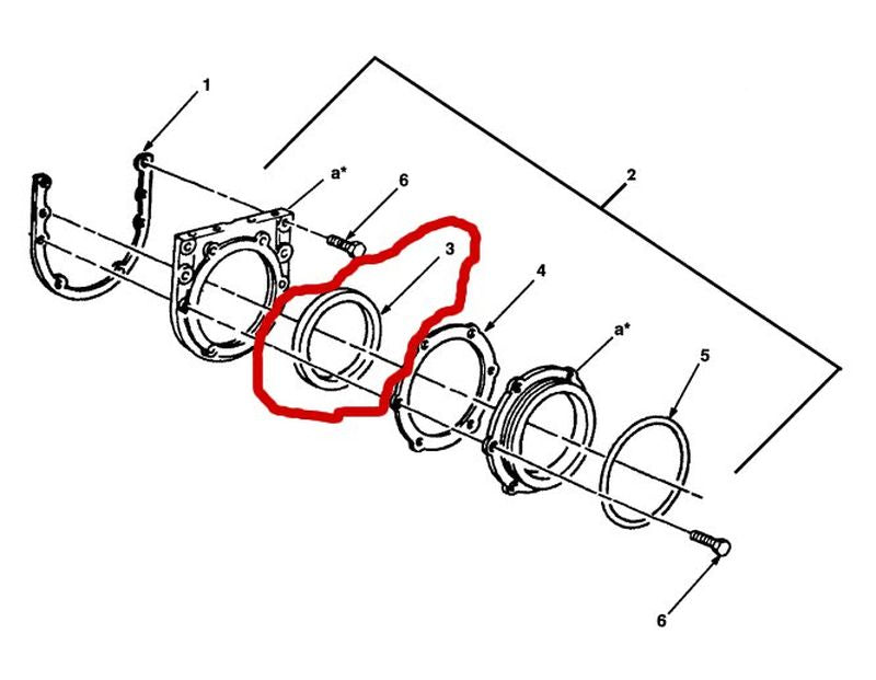 Dichtring Kurbelwelle Hinten M800 und M900A1 Serie 5ton Truck