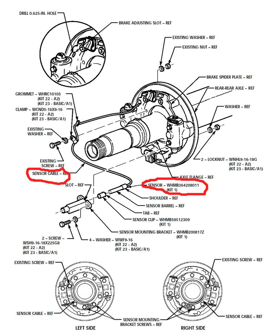 ABS Sensor M939 5ton Truck