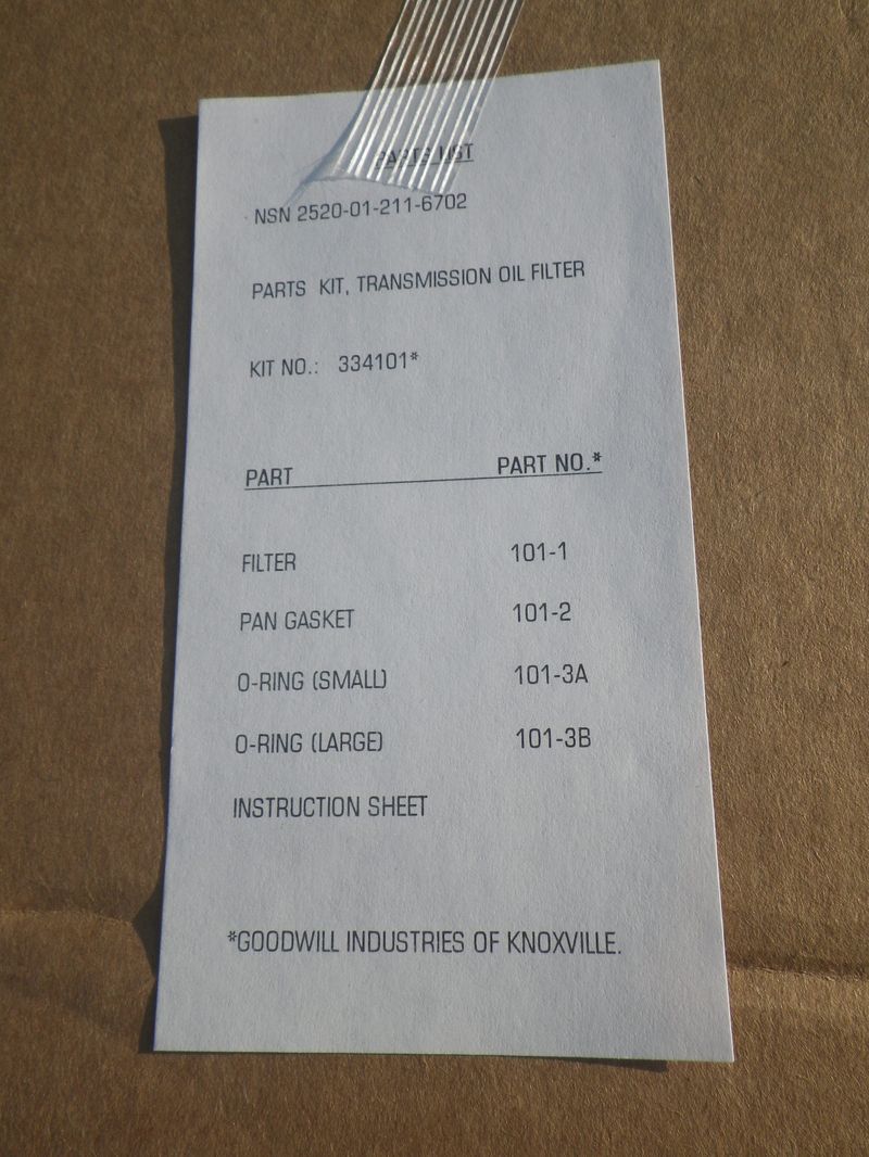 Filtersatz Automatikgetriebe M900 Serie 5ton