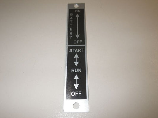 Schild Hauptschalter+Starter M900 Serie 5ton