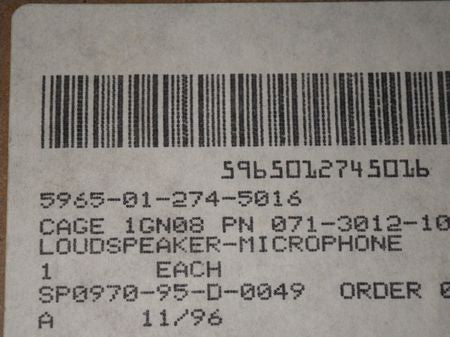 Hörsprechgarnitur fürAN/PRC-127 Funkgerät, US ARMY