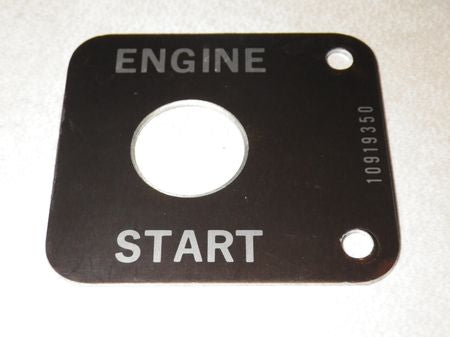 Hinweisschild "ENGINE START", Stromaggregat  US ARMY