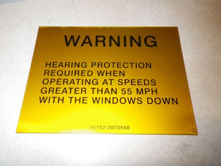 Hinweisschild Hearing Protection Nr2, US ARMY M-Serie