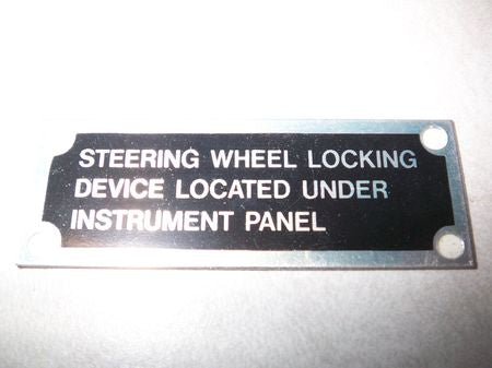 Schild "Lenkradsicherung" HMMWV