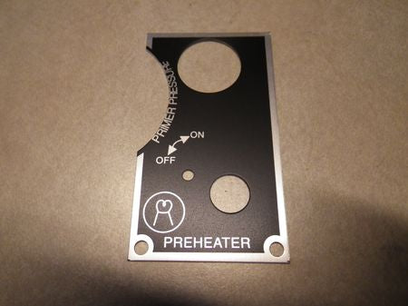 Hinweisschild Preheater  5ton Trucks, US ARMY