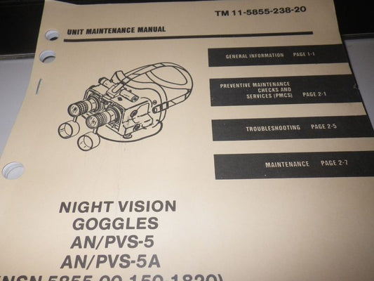Technical Manual AN/PVS-5  NVG